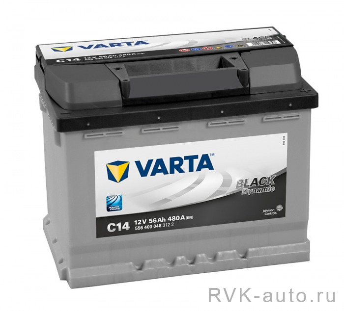 Аккумулятор VARTA Black Dynamic 56Ah 480A обр. полярн. (-/+) 556400048